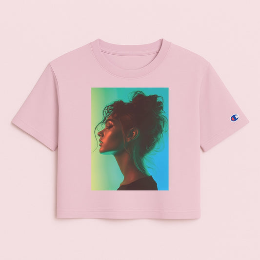 Neon Girl - Emerald Neon Muse - Champion Collaboration Tee